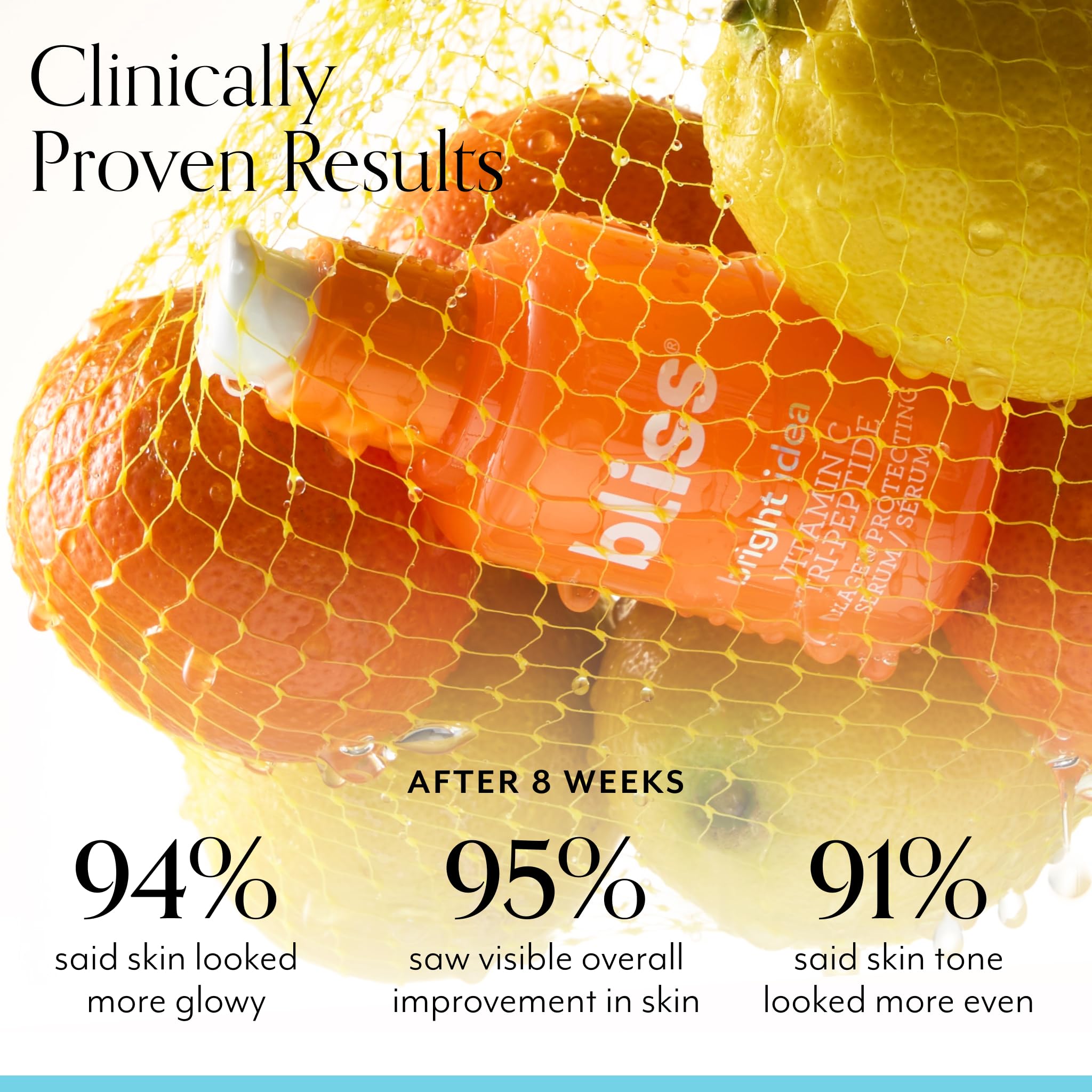 Bliss Brighten & Glow Duo: Vitamin C + Tri-Peptide Brightening Serum & Vitamin C Brightening Moisturizer Set - Image 3