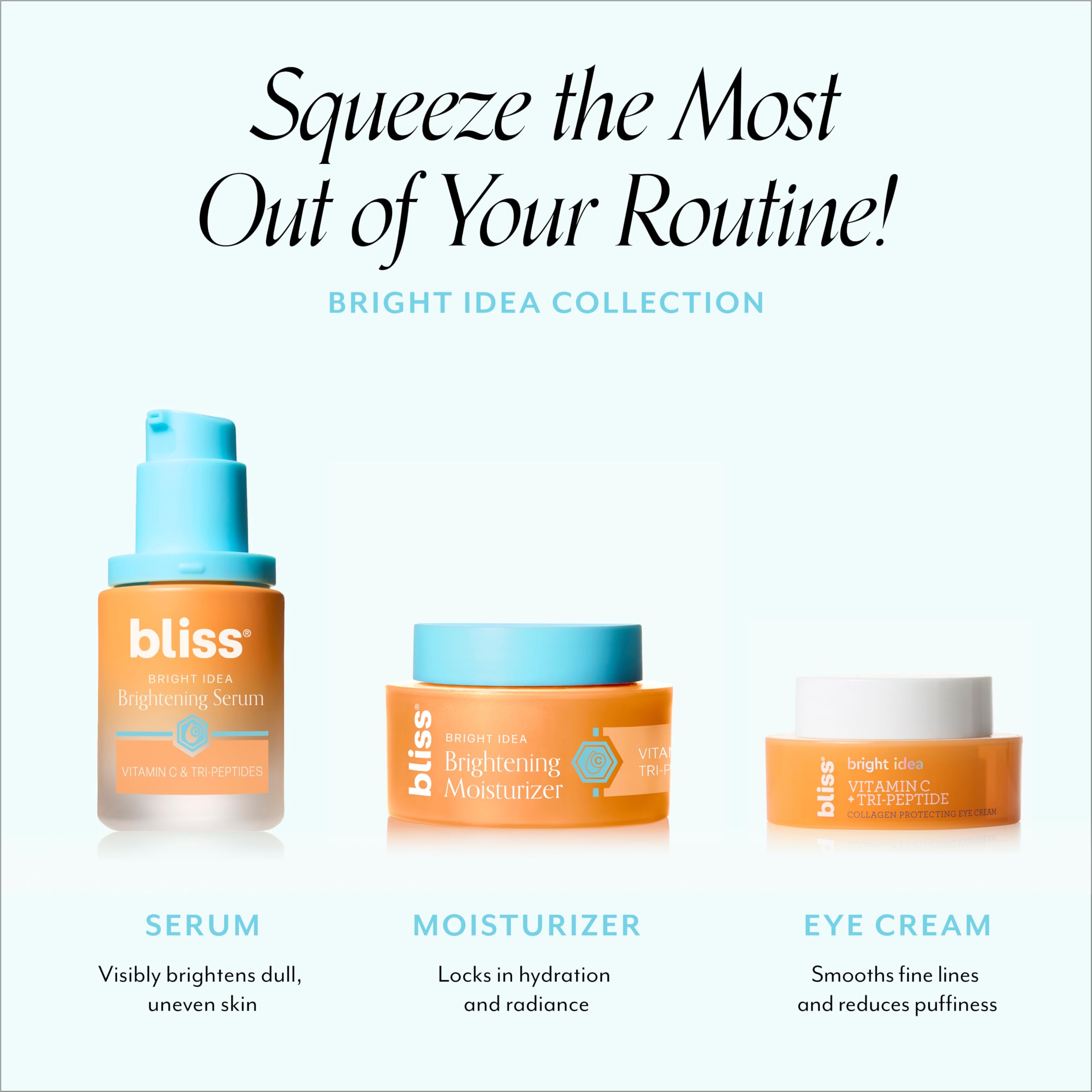 Bliss Brighten & Glow Duo: Vitamin C + Tri-Peptide Brightening Serum & Vitamin C Brightening Moisturizer Set - Image 9