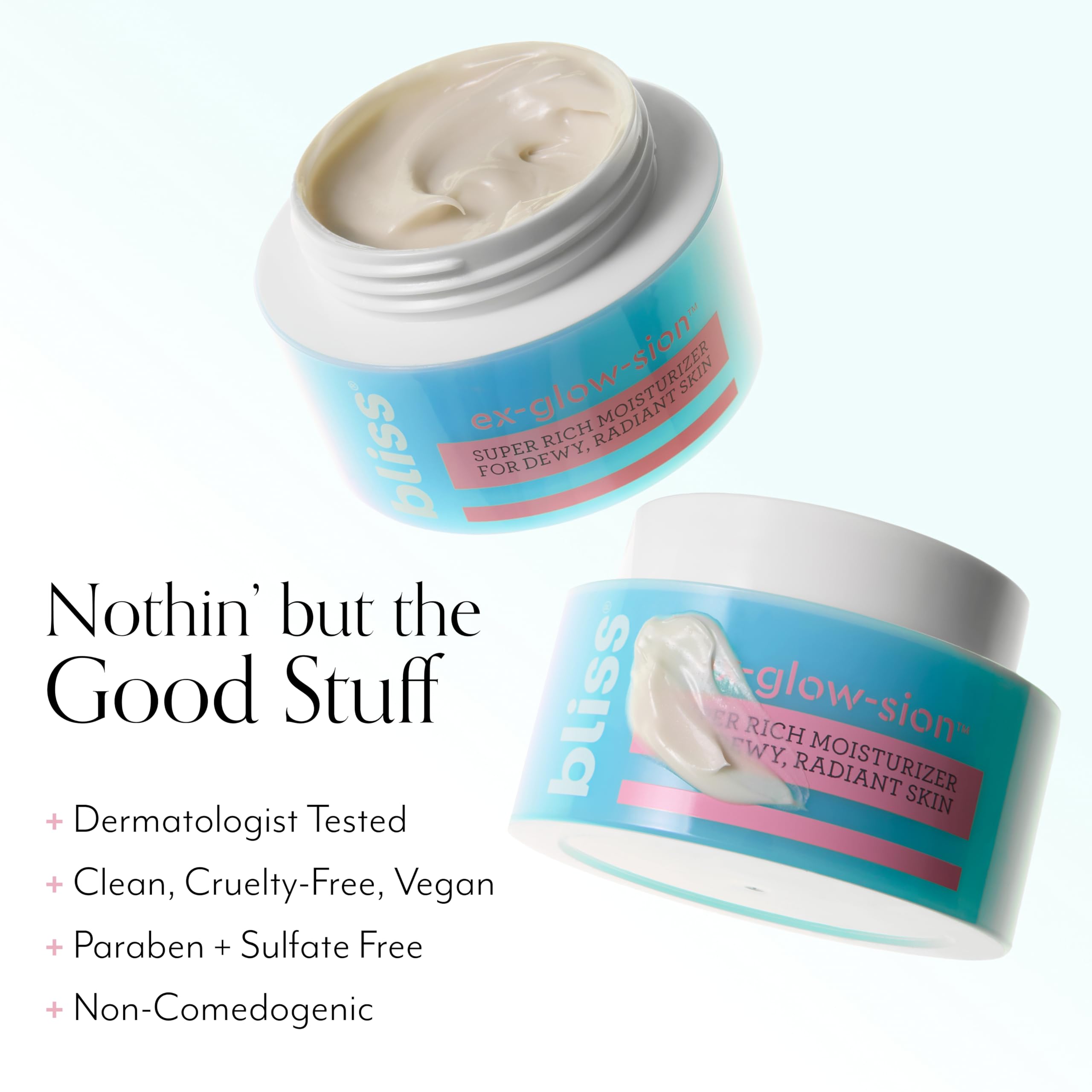 bliss Ex-glow-sion Super Rich Face Moisturizer for Dewy, Radiant Skin | Advanced Shea Butter Nourishes & Hydrates | 100% Vegan and Cruelty-Free | 1.7 fl oz - Image 4