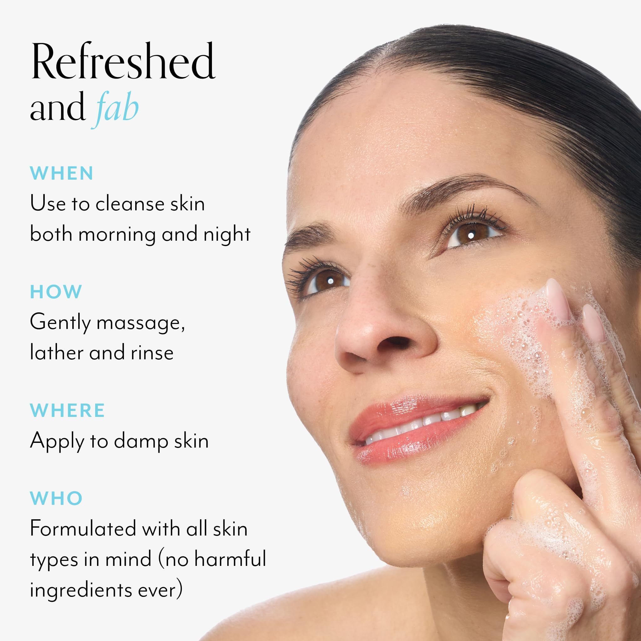 Bliss Fab Foaming 2-In-1 Cleanser and Exfoliator with Bamboo Buffers - 6.4 Fl Oz - Oil-Free Gel Face Wash - Makeup Remover - Vegan & Cruelty Free - Image 6