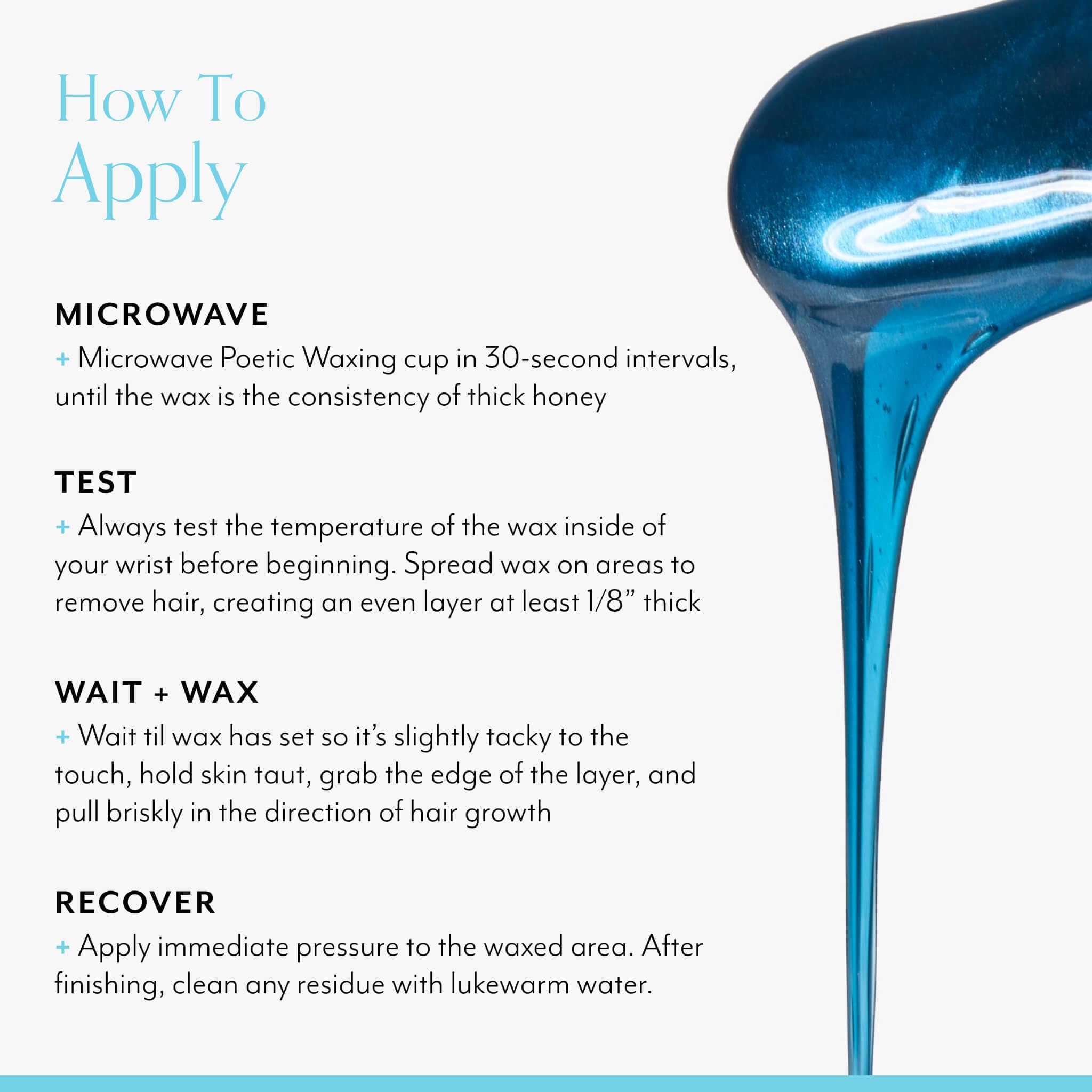 Bliss Poetic Waxing At Home Wax Kit - 5.3 Fl Oz - Microwavable Stripless Wax Hair Removal Kit - Fragrance Free - Safe for All Skin Types - 6 PC Set - Image 7