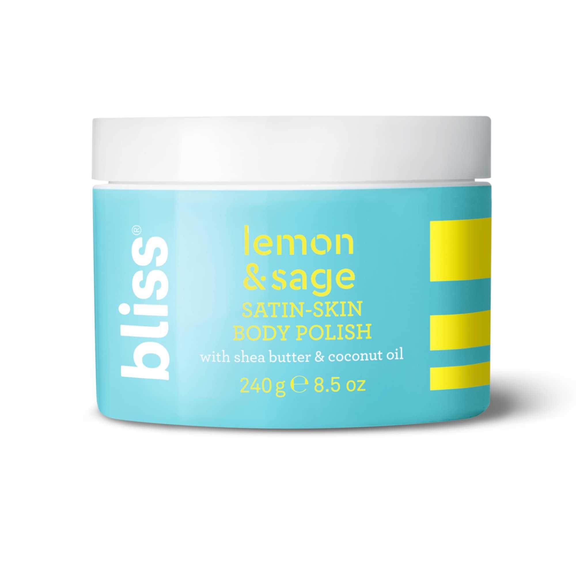 Bliss Satin-Skin Body Polish - Lemon and Sage - Body Scrub with Shea Butter and Coconut Oil - 8.5 Oz - Smoothing and Balancing Skincare - All Skin Types - Vegan & Cruelty-Free - Image 6