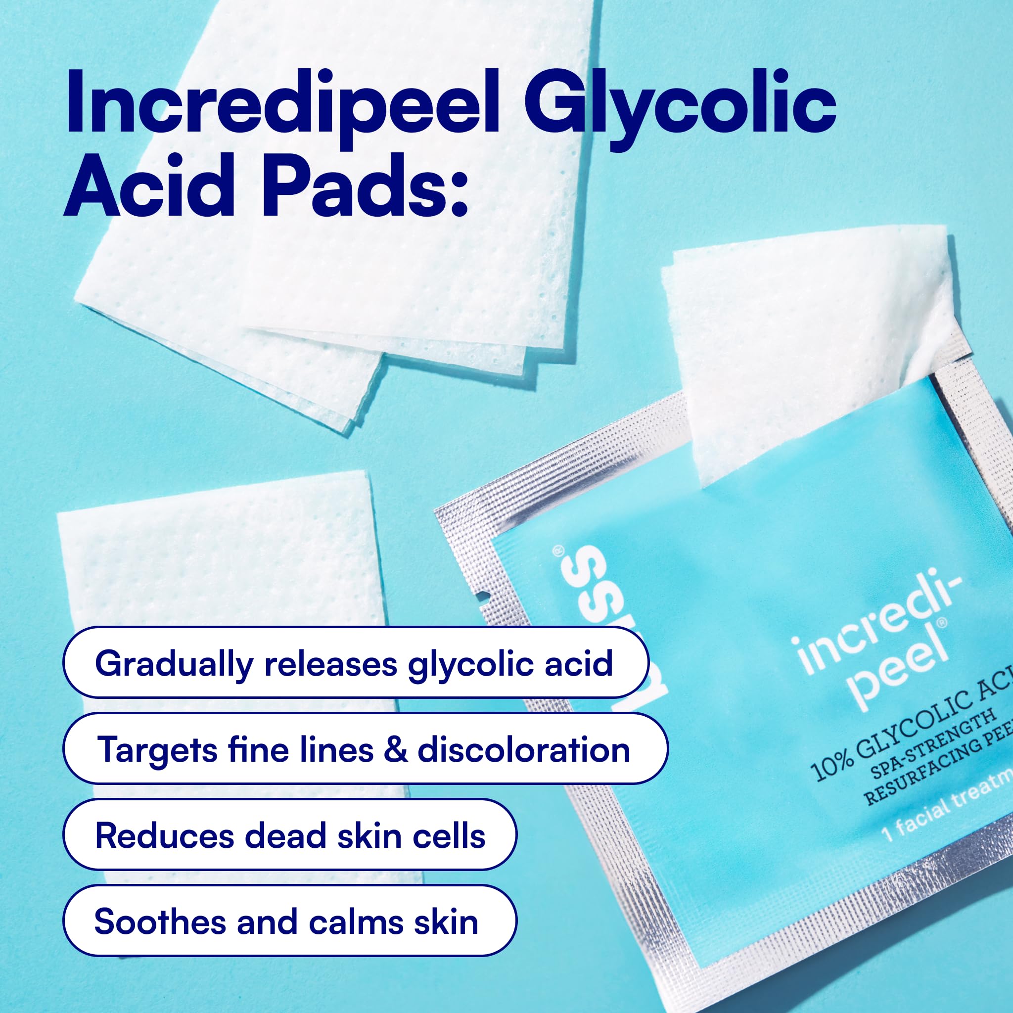 Bliss That's Incredi-Peel Glycolic Resurfacing Facial Pads - 15 ct - Single-Step Pads for Exfoliating and Brightening - Targets Fine Lines and Discoloration - Travel-Friendly - Vegan & Cruelty-Free - Image 6