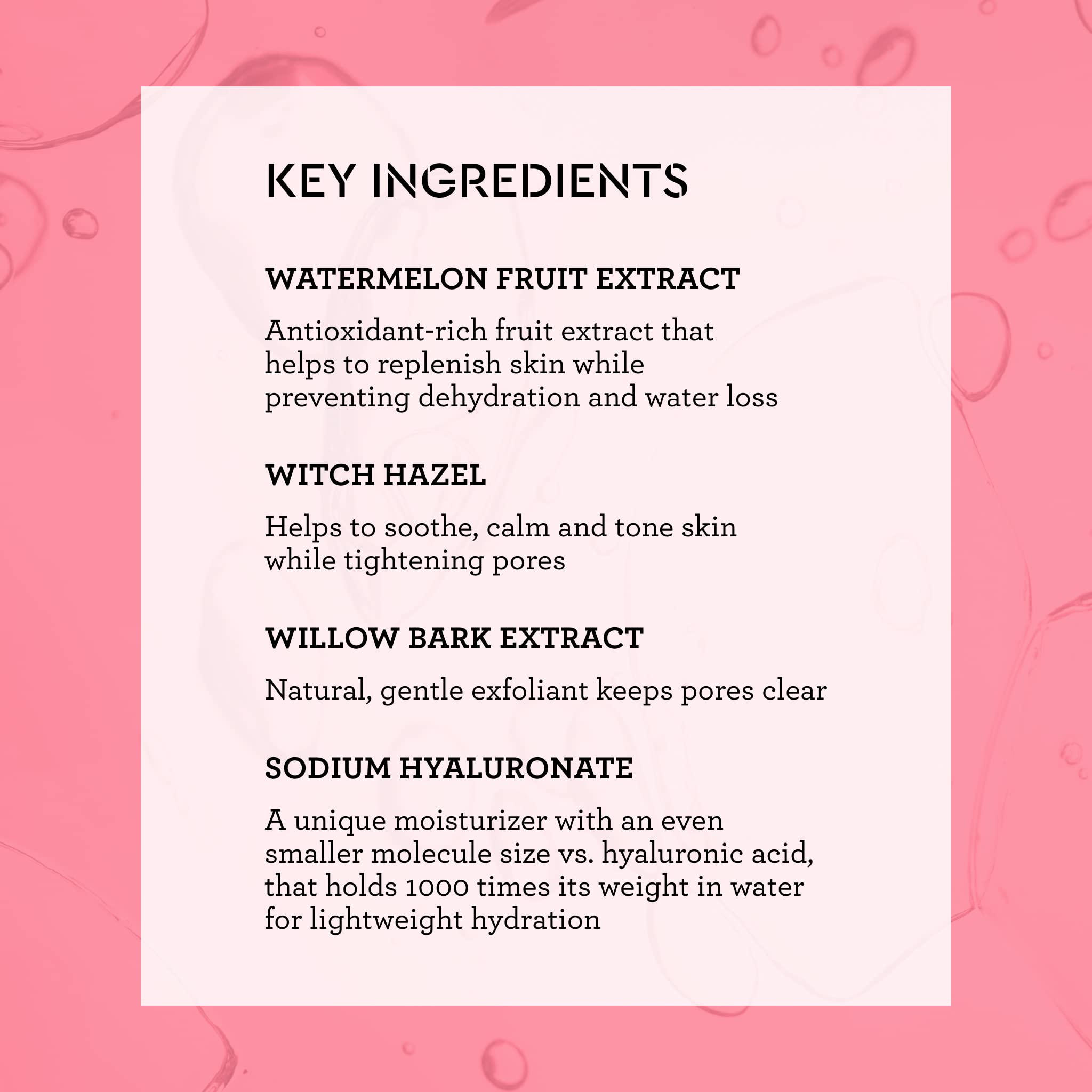 Bliss What a Melon Replenishing Watermelon Hyaluronic Acid Toner - 7 Fl Oz - Witch Hazel & Willow Bark - Hydrates, Refreshes and Energizes Tired Skin - Clean - Vegan & Cruelty-Free - Image 3