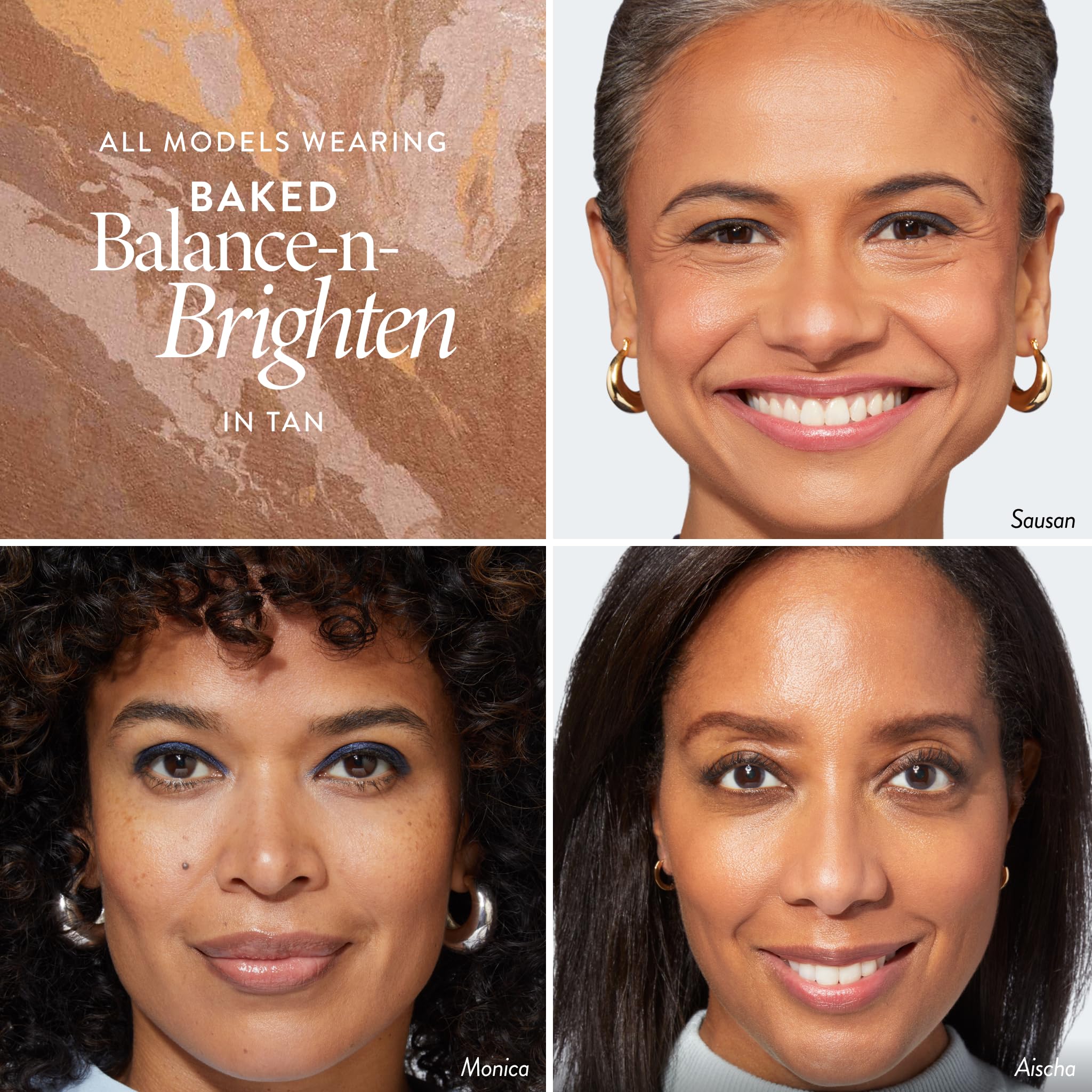 LAURA GELLER Baked Starter Kit Tuscan Dreams - Baked Balance-n-Brighten Powder Foundation + Retractable Angled Kabuki Brush + Best of the Best Palette, Tuscan Dreams tan - Image 5