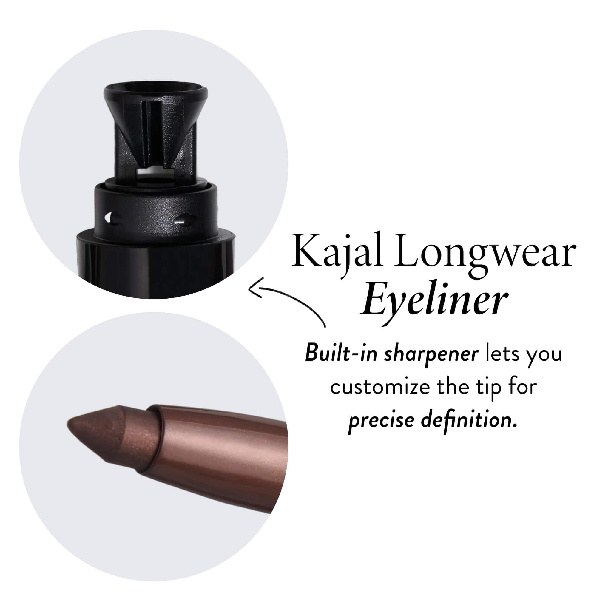 LAURA GELLER Laura’s 3 E’s Eyeliner, Eyelash & Eyebrow Kit for Mature Skin | Medium Brown | Kajal Longwear Eyeliner, Kajal Longwear Mascara & Bravo Brows Soft Pencil + Brush - Image 8