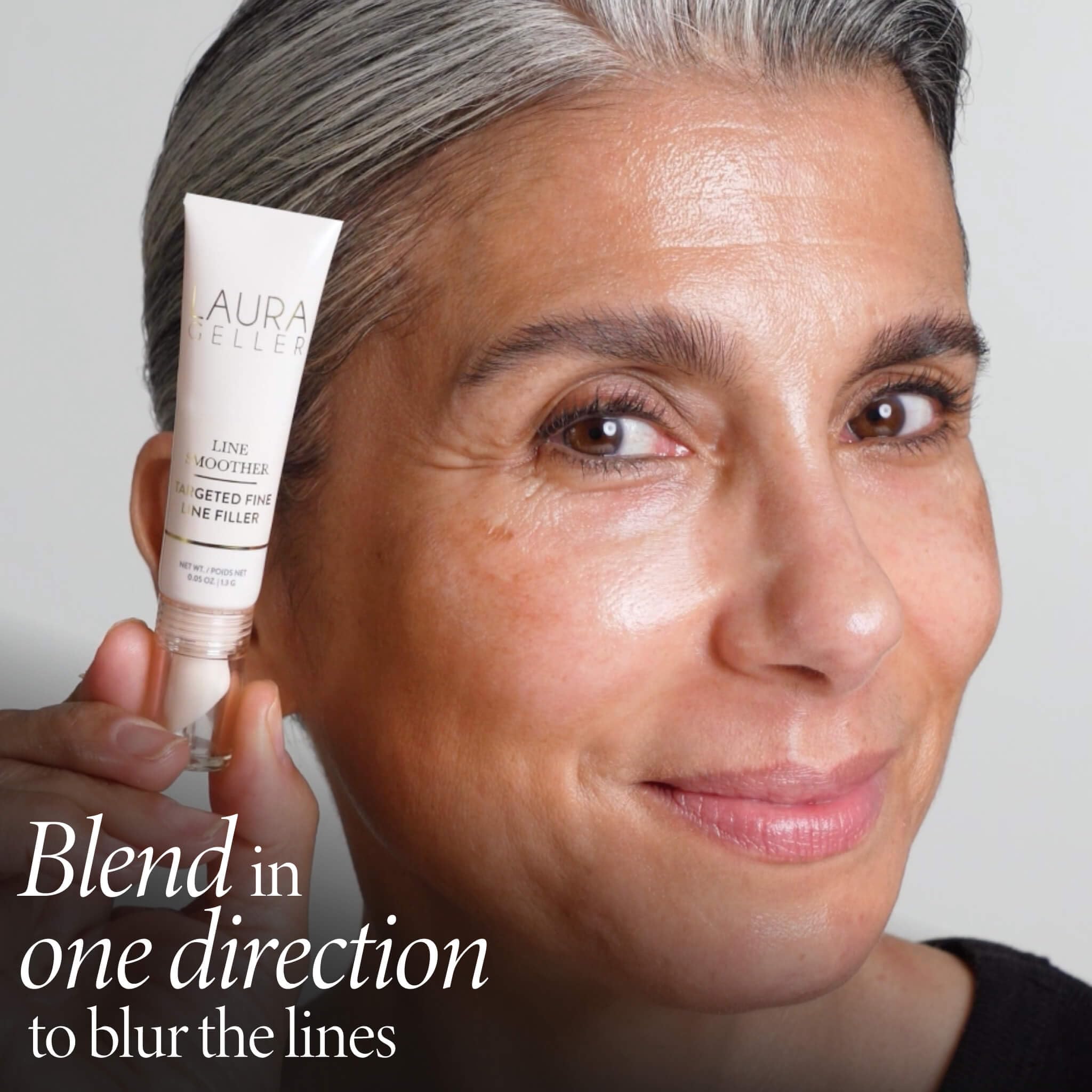 LAURA GELLER Line Smoother Targeted Fine Line Blurring Primer | Wrinkles & Pores, Subtly Tinted, with Vitamin C & Niacinamide for Mature Skin - Image 4