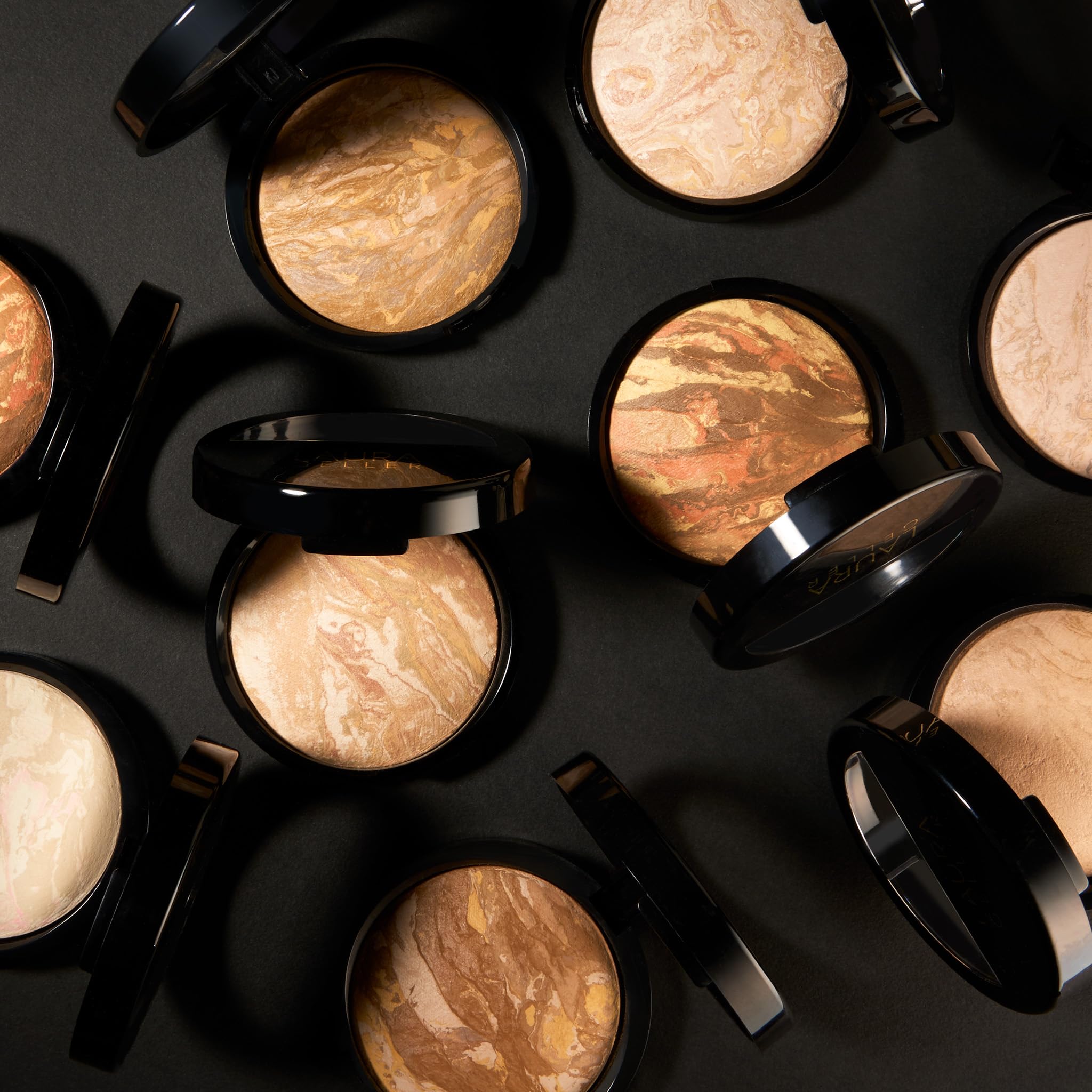 LAURA GELLER NEW YORK 40+ Club Blush-n-Balance 3pc Kit: Baked Balance-N-Brighten Color Correcting Foundation, Tan + Retractable Kabuki Brush + Baked Blush-N-Brighten, Tropic Hues - Image 9