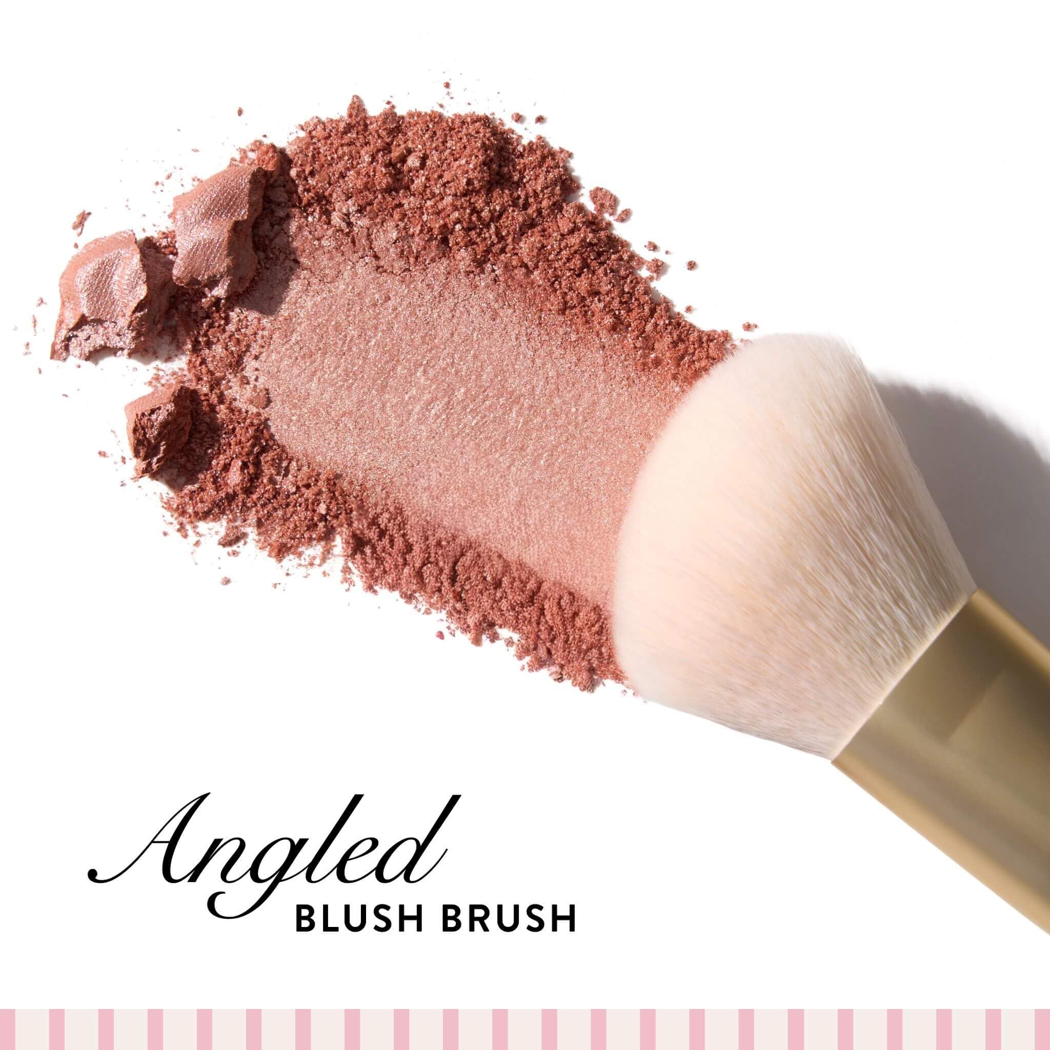 LAURA GELLER NEW YORK Angled Blush Brush – Sculpting & Blending Brush for Blush, Bronzer & Contour – Soft Vegan Bristles – Draper James Limited Edition - Image 7