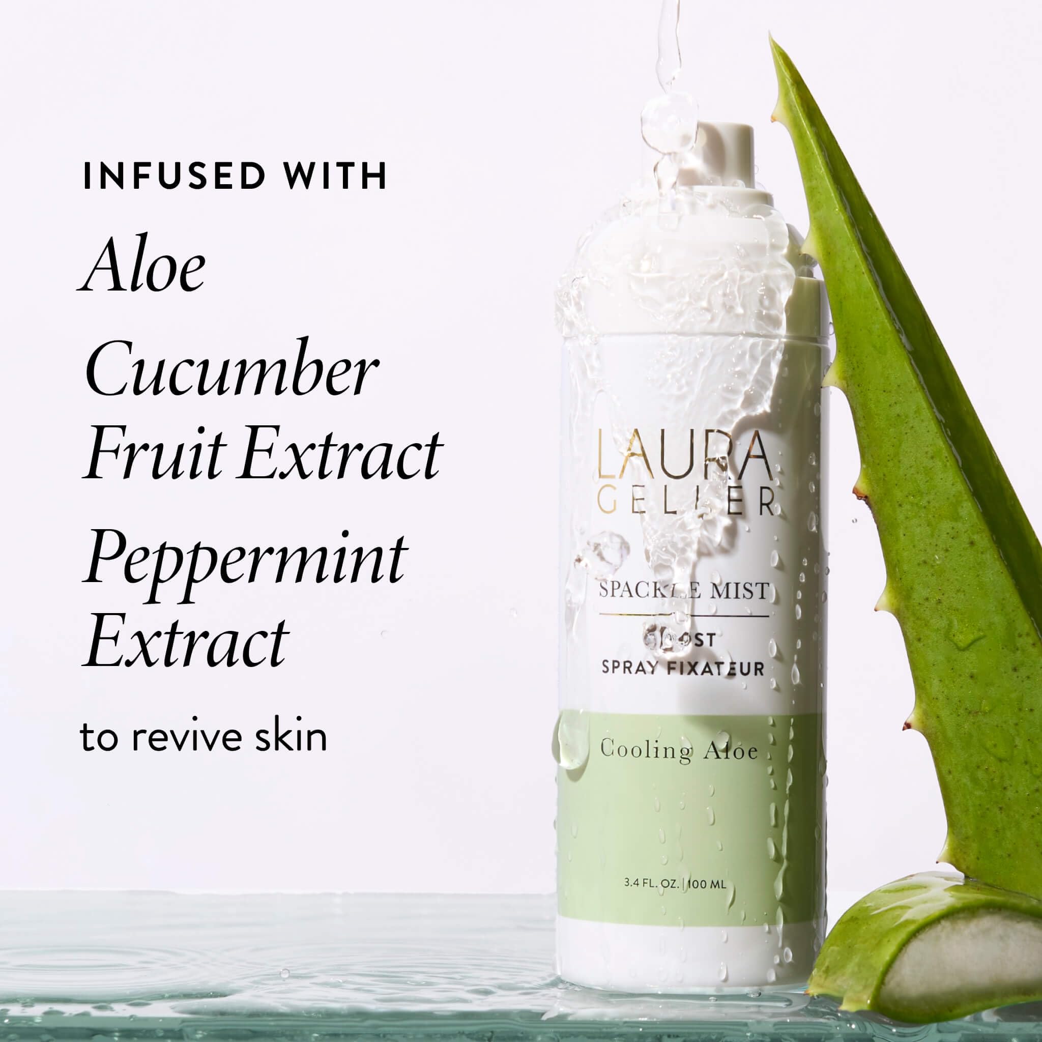 LAURA GELLER NEW YORK Baked Balance-n-Brighten Powder Foundation, Deep + Spackle Mist Boost with Cooling Aloe - Image 7