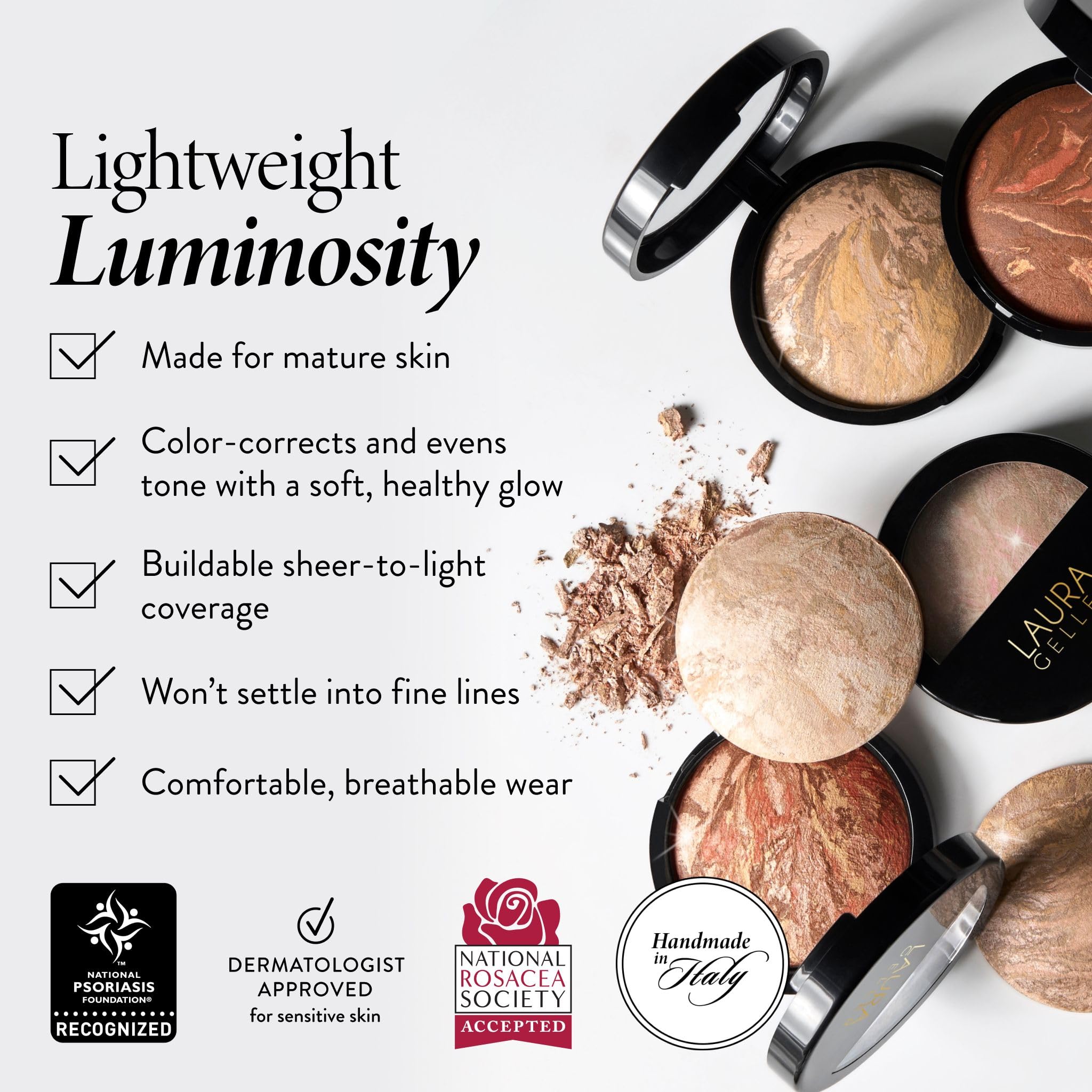 LAURA GELLER NEW YORK Baked Balance-N-Glow Illuminating Foundation - Medium - Buildable Sheer to Light Coverage - Satin Finish - Image 3