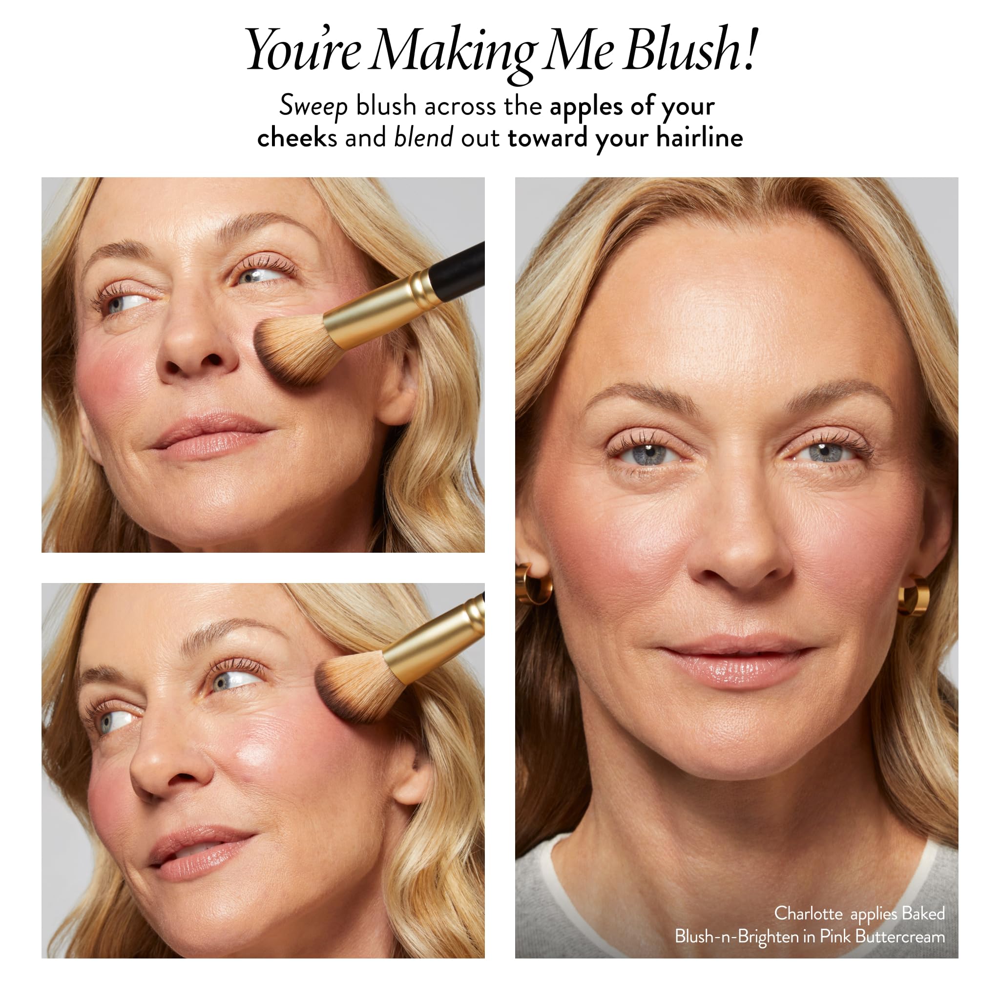 LAURA GELLER NEW YORK Baked Blush-n-Brighten Marbleized Blush + Angled Brush, Apricot Berry - Image 4