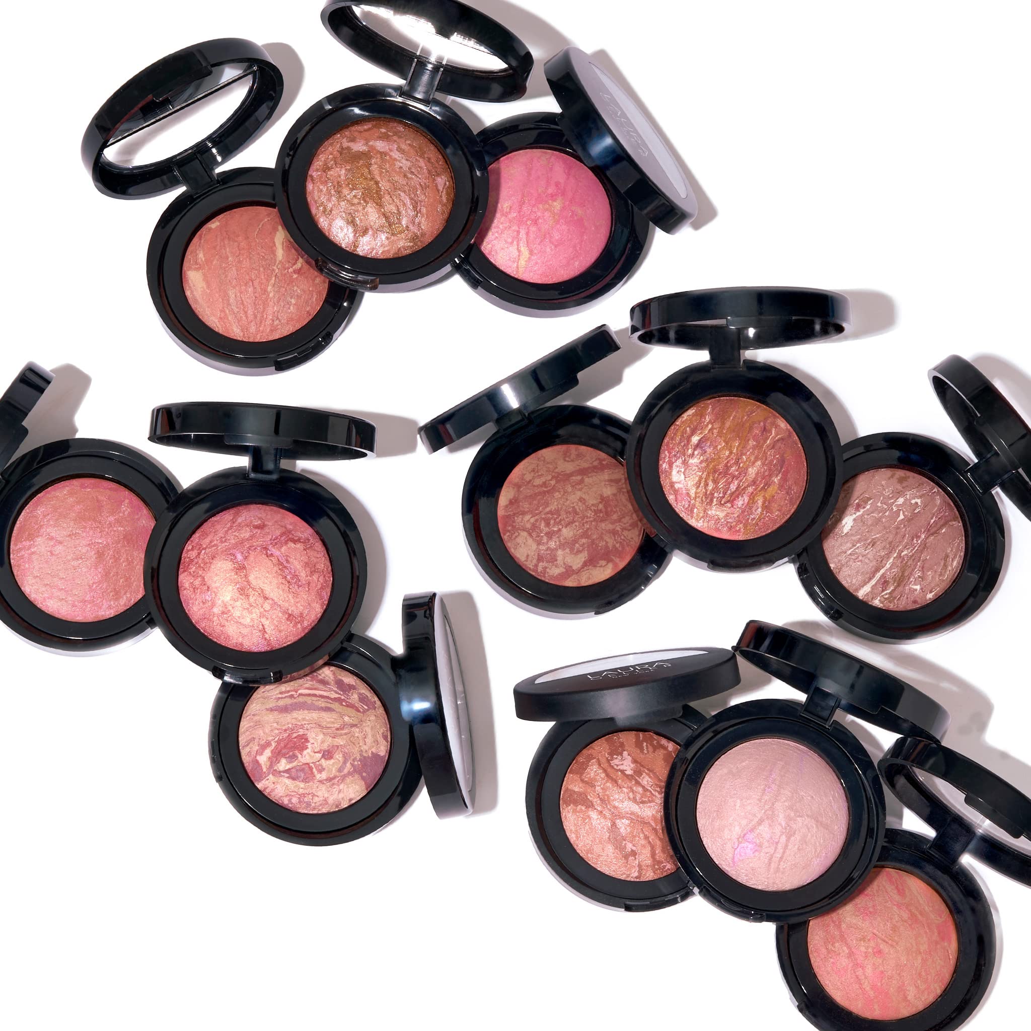 LAURA GELLER NEW YORK Baked Blush-n-Brighten Marbleized Blush + Angled Brush, Apricot Berry - Image 8