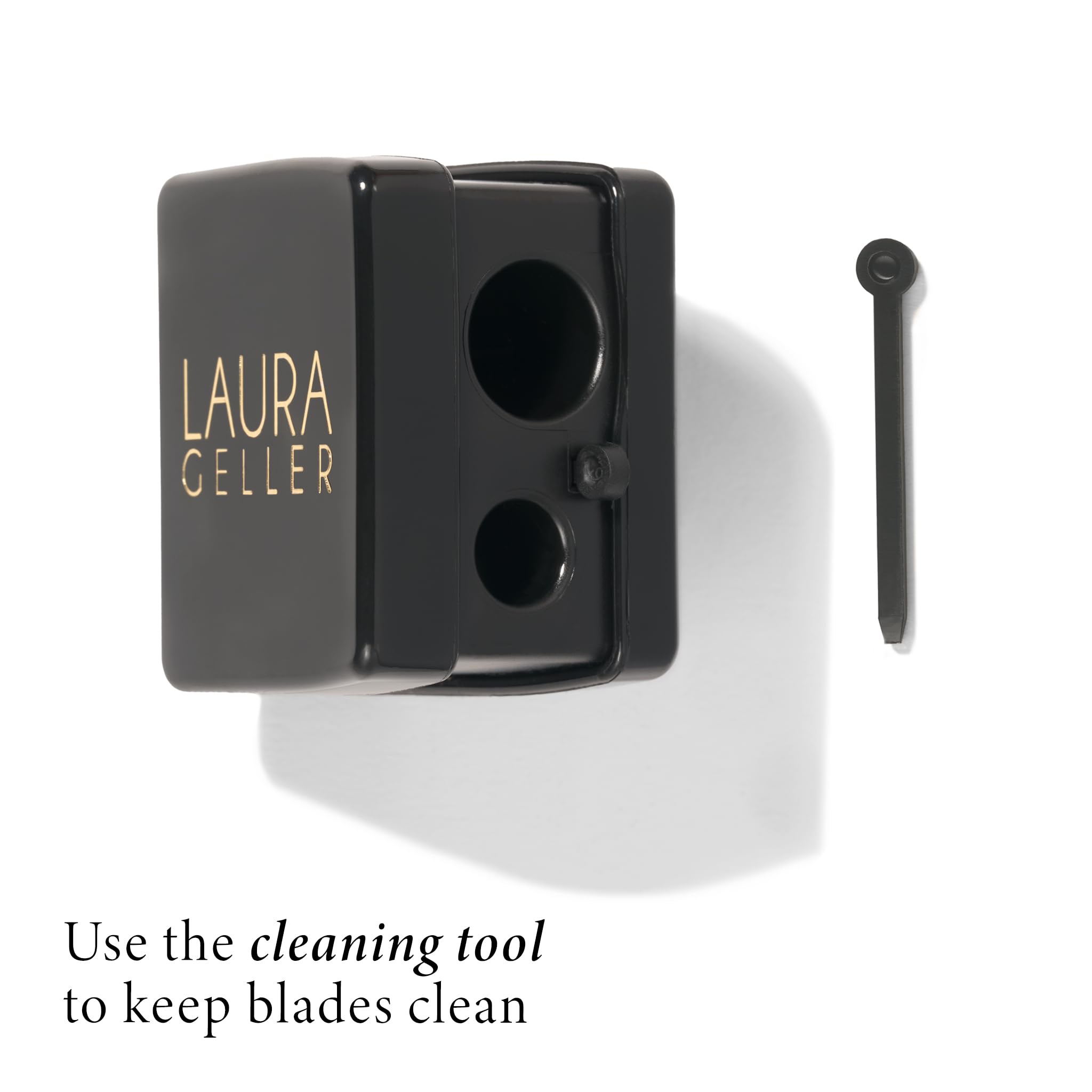 LAURA GELLER NEW YORK Bravo Brows Soft Pencil and Brush, Medium Brown and Cosmetic Pencil Sharpener - Image 6