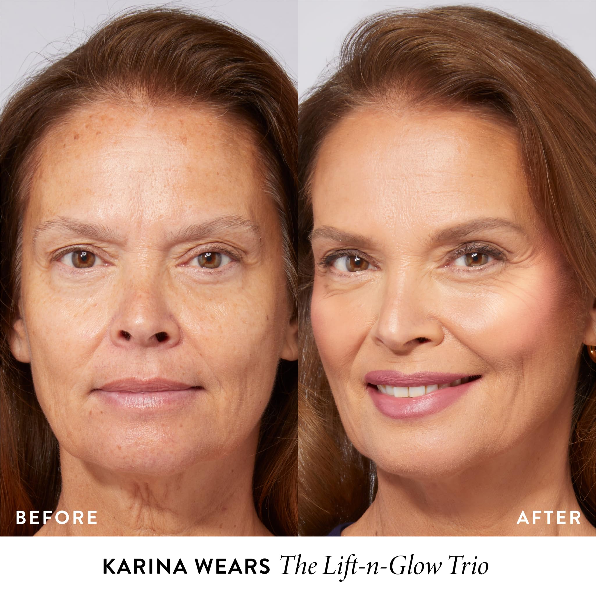 LAURA GELLER NEW YORK Geller's Greatest Lift-n-Glow Palette - Tahitian Glow, Pink Grapefruit, Toasted Coconut + Angled Blush Brush - Image 8