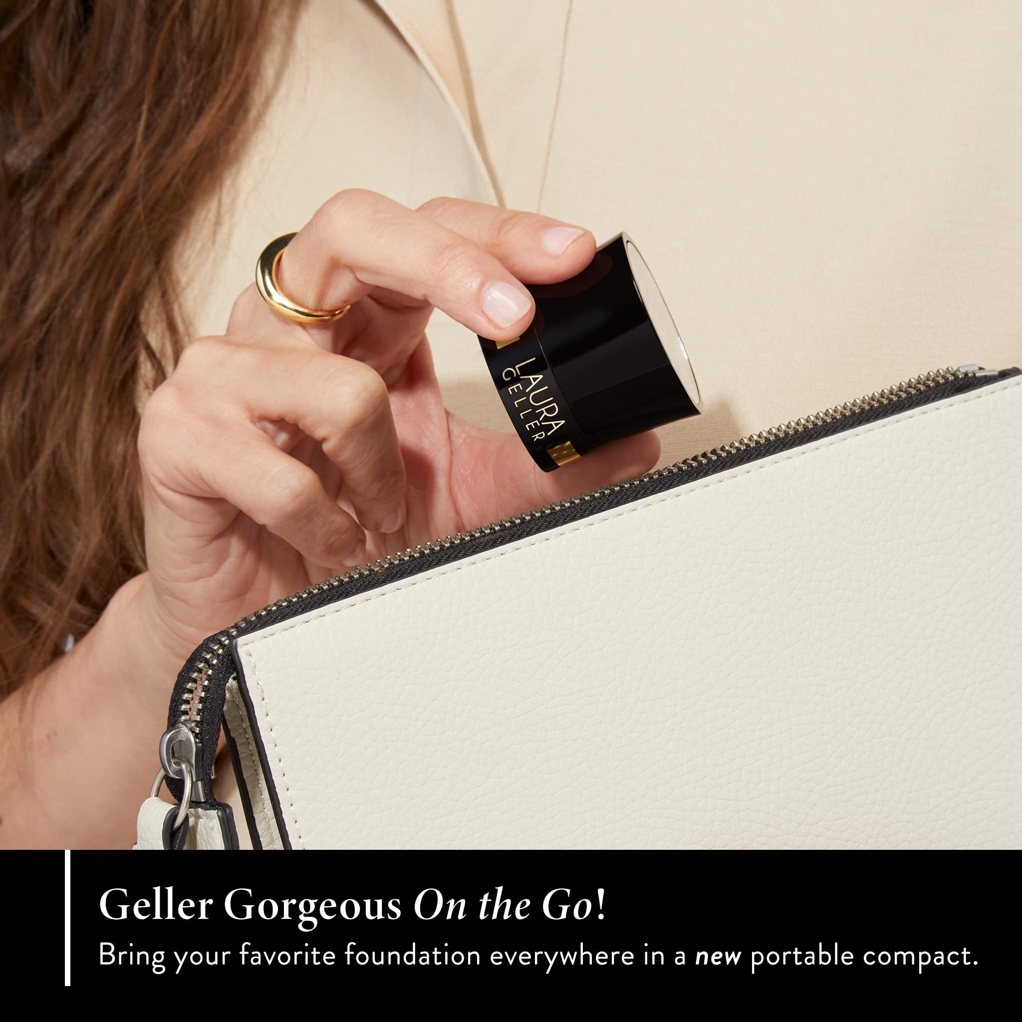 LAURA GELLER NEW YORK Home and Away Kit - Baked Balance-n-Brighten Color Correcting Power Foundation - Fair - Full Size + Travel Size - Image 8