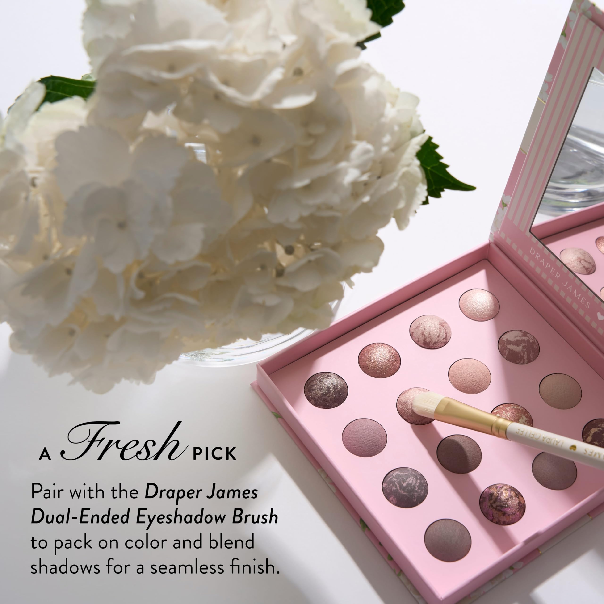 LAURA GELLER NEW YORK Marble-ous Eyes Eyeshadow Palette – 16 Multi-Finish Baked & Marbled Eyeshadows in Matte & Satin Finishes – Limited Edition Draper James Collaboration - Image 9