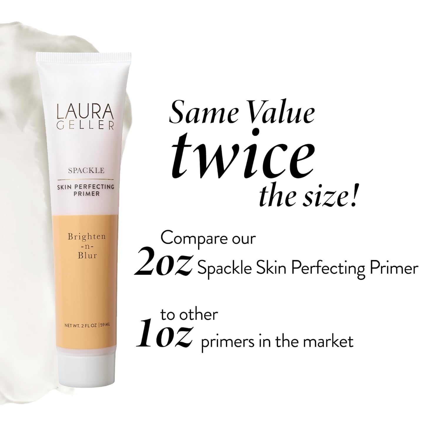 LAURA GELLER NEW YORK Spackle Primer - Brighten-n-Blur - Super-Size 2 Fl Oz - Mattifying Makeup Primer for Mature Skin - Image 7