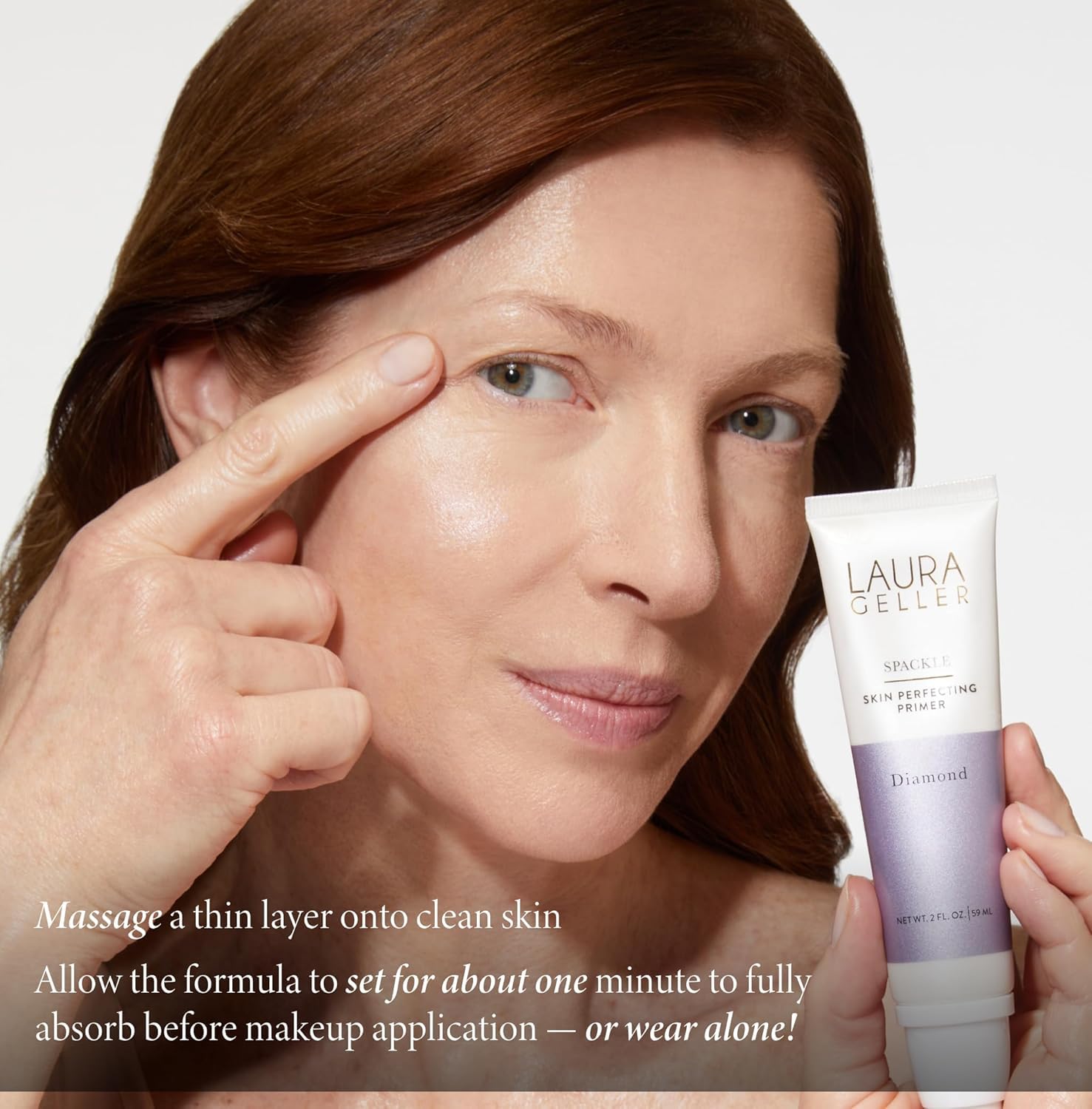 LAURA GELLER NEW YORK Spackle Primer - Diamond - Super-Size 2 Fl Oz - Hyaluronic Acid Makeup Primer for Mature Skin - Image 9