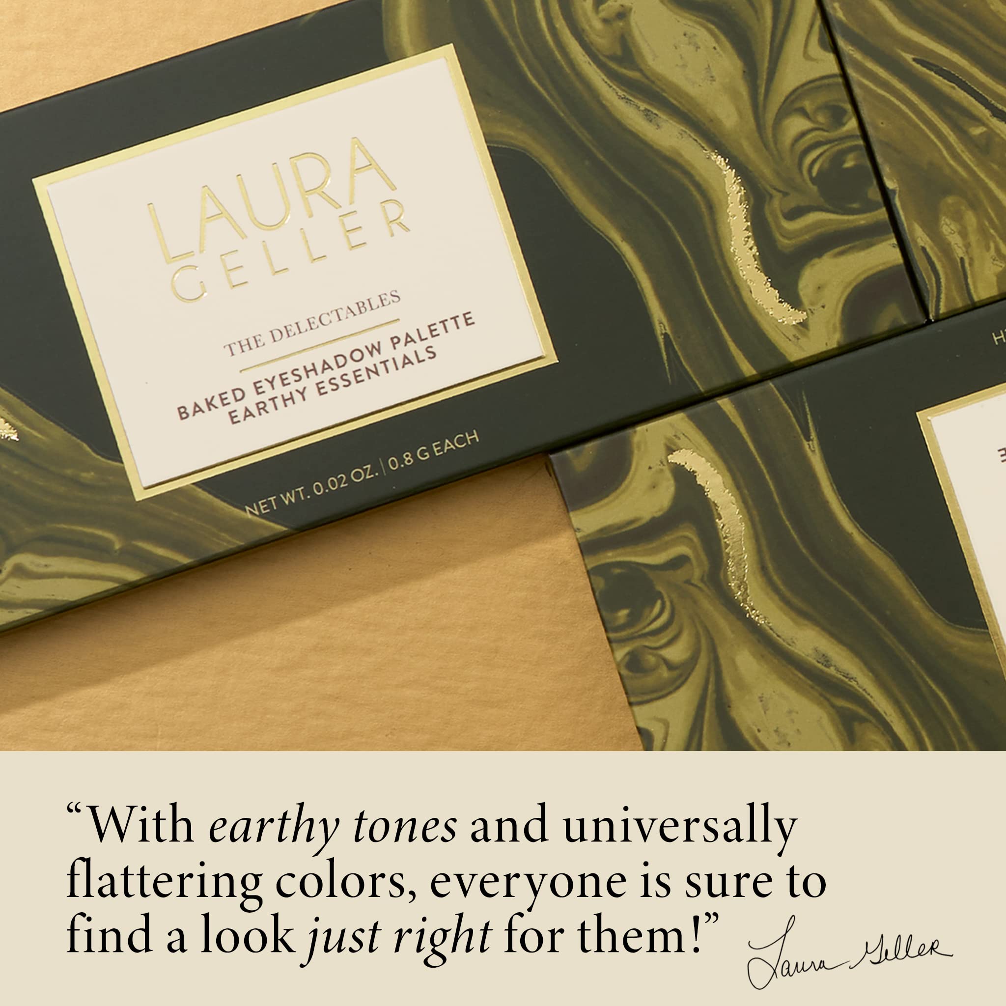 LAURA GELLER NEW YORK The Delectables Earthy Essentials Baked Eyeshadow Palette | 14 Pigmented Eyeshadows Blendable Natural Look - Image 9