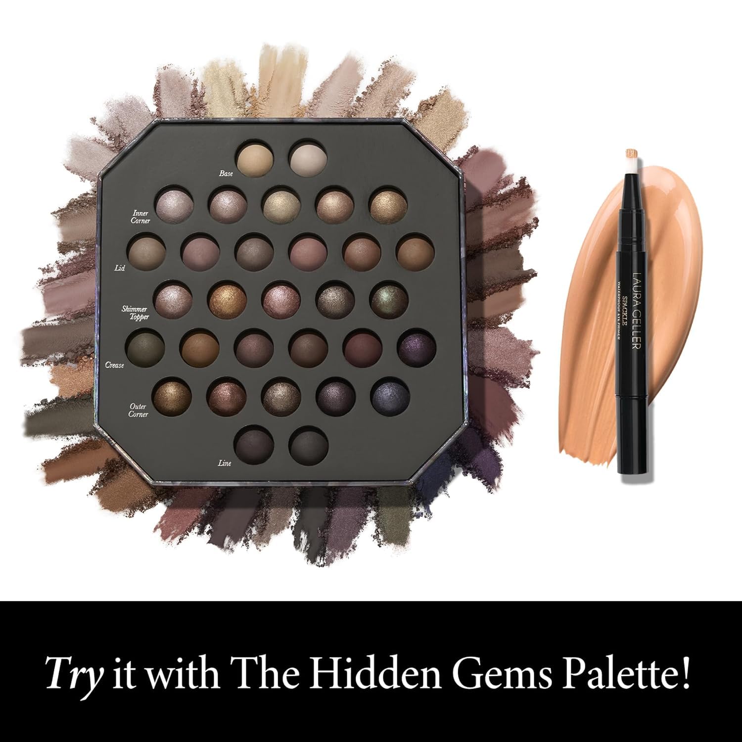 LAURA GELLER NEW YORK Waterproof Eye Spackle Eye Shadow Primer- Reduces the Appearance of Fine Lines-Lasts All Day -Universal - Image 4