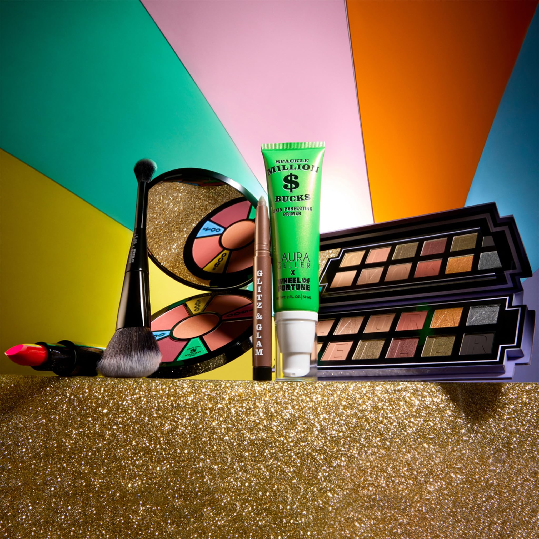 LAURA GELLER NEW YORK x Wheel of Fortune Limited Edition Collab Kajal Longwear Kohl Eyeliner Pencil with Caffeine, Smooth & Blendable Makeup, Glitz-n-Glam - Image 6