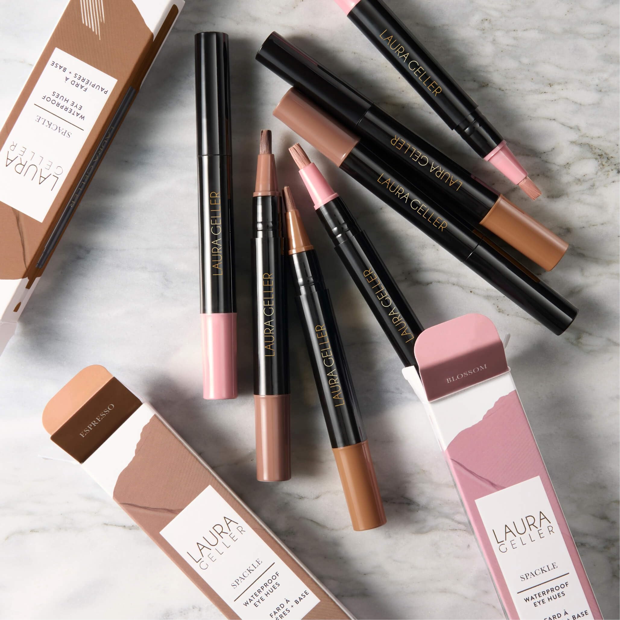 LAURA GELLER Spackle Waterproof Eye Hues | Liquid Waterproof Eyeshadow for Hooded Eyes & Mature Skin | Resists Creasing and Transfer | Liquid Shadow + Eyeshadow Primer | Blossom - Image 4