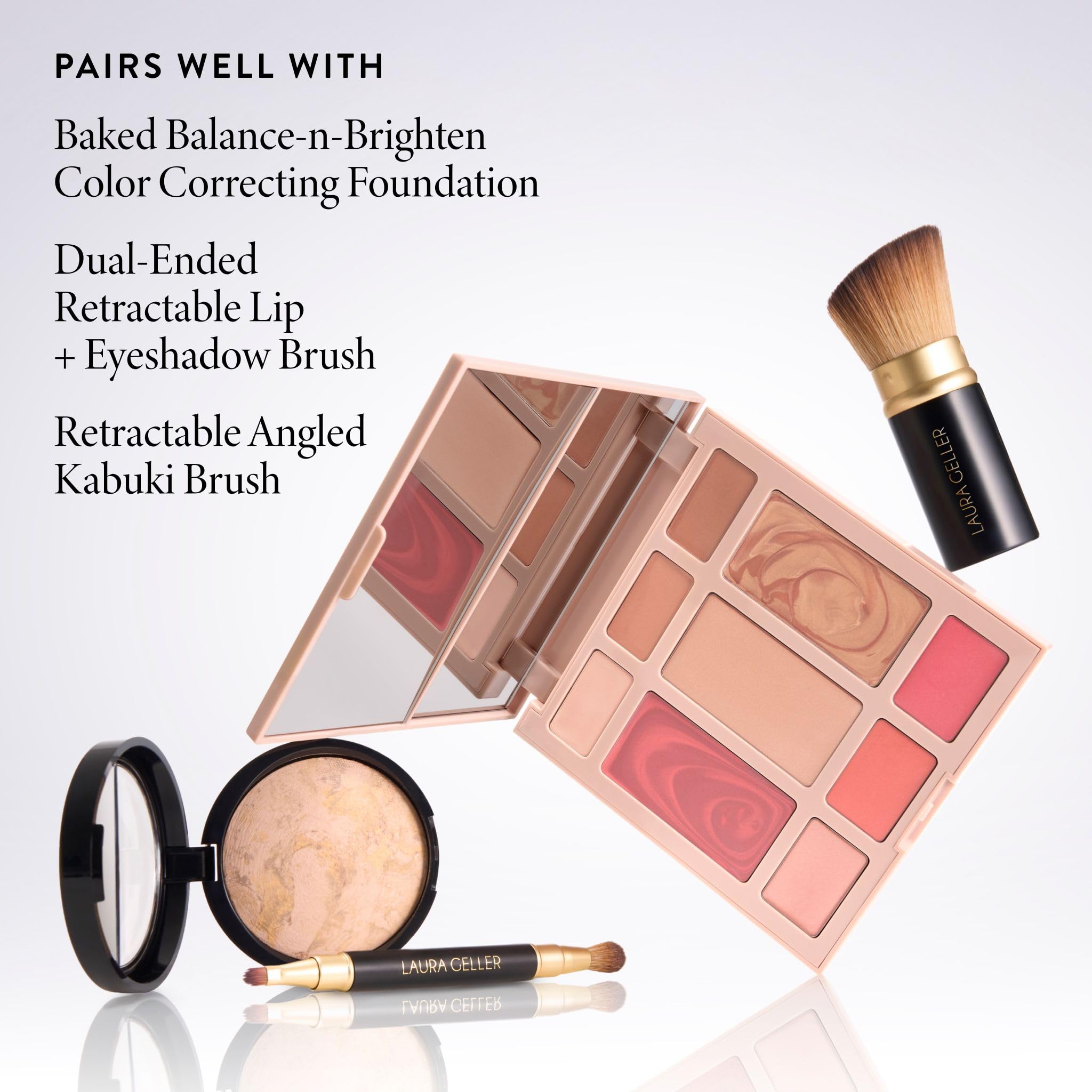 LAURA GELLER The Best of the Best Cream Full Face Palette | All-in-One Cream Face, Eye & Lip Palette | Blendable, Hydrating Makeup Made for Mature Skin - Image 9